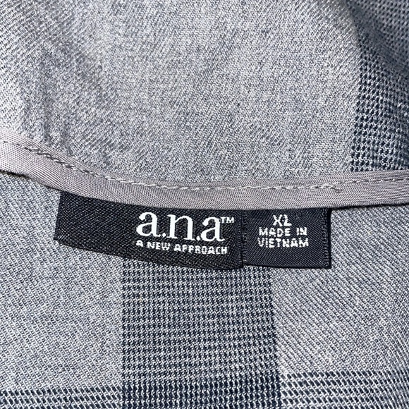 a.n.a A New Approach button down 3/4 sleeve jacket.  Size XL.  100% Cotton - Picture 7 of 12